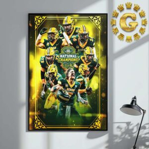 North Dakota State Bison Football Are NCAA Division Football 2024 Nat10nal Champions Home Decor Poster Canvas