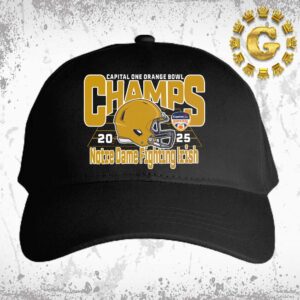 Notre Dame Fighting Irish Football Are 2025 Capital One Orange Bowl Champions Classic Cap Hat Snapback