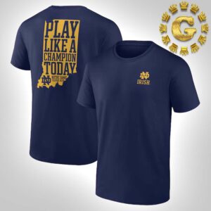 Notre Dame Fighting Irish Football Play Like a Champion Today State Unisex T-Shirt