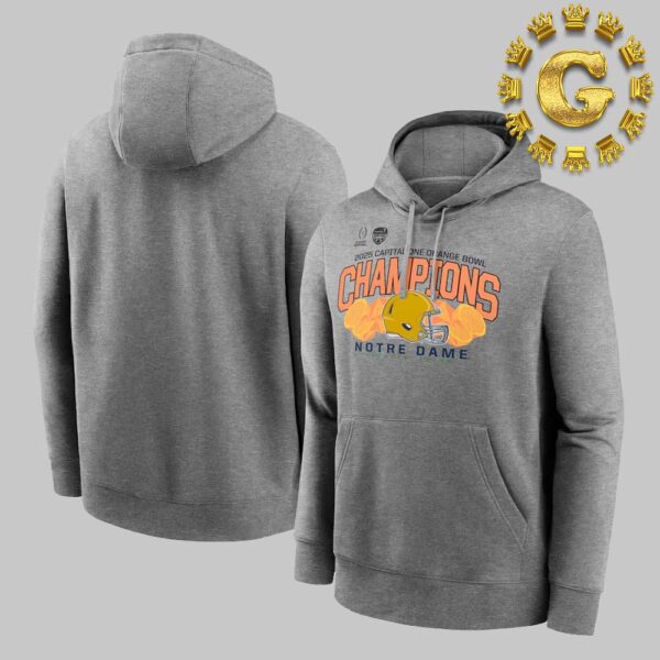 Notre Dame Fighting Irish Football Playoff 2025 Orange Bowl Champions Club Fleece Unisex Hoodie