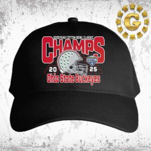 Ohio State Buckeyes Football Are Goodyear Cotton Bowl Classic Champions 2025 Classic Cap Hat Snapback