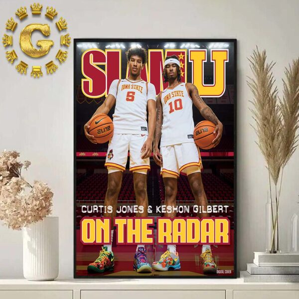 SlamU 002 Cover Poster Crewneck Iowa State Curtis Jones And Keshon Gilbert On The Radar Home Decor Poster Canvas