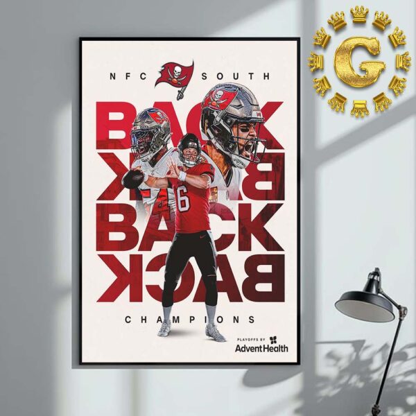 Tampa Bay Buccaneers Are NFC South Champions NFL Home Decor Poster Canvas