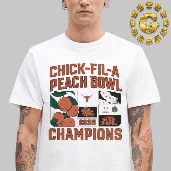 Texas Longhorns College Football Playoff 2025 Peach Bowl Champions Victory Ahead Unisex T-Shirt