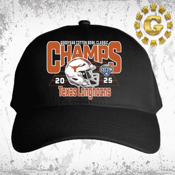 Texas Longhorns Football Are Goodyear Cotton Bowl Classic Champions 2025 Classic Cap Hat Snapback