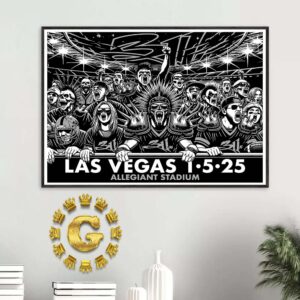 The 311 Band Game Day Poster At Allegiant Stadium In Las Vegas On January 5th 2025 Home Decor Poster Canvas