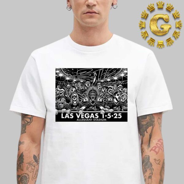 The 311 Band Game Day Poster At Allegiant Stadium In Las Vegas On January 5th 2025 Unisex T-Shirt