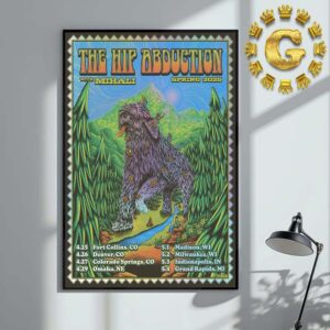 The Hip Abduction With Mihali Event Poster Dates List Tour Spring 2025 Home Decor Poster Canvas