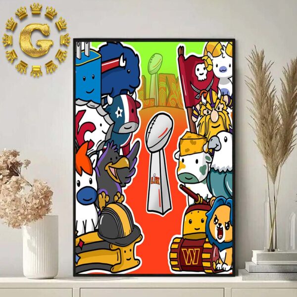 The NFL Playoff Super Bowl Picture Home Decor Poster Canvas